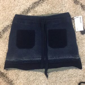 Bailey 44 Faux denim skirt